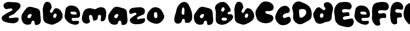Zabemazo font