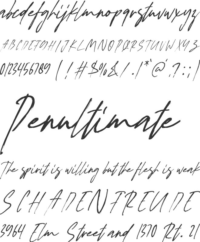 Figuea  Granatae font preview