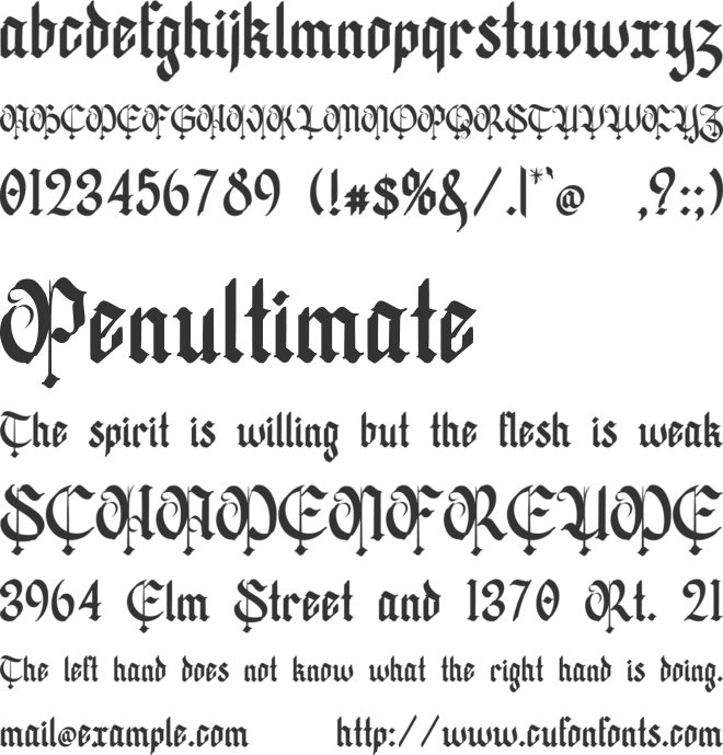 Lyveros font preview