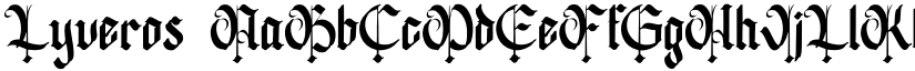 Lyveros font