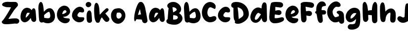 Zabeciko font