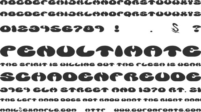 Manzyu G font preview