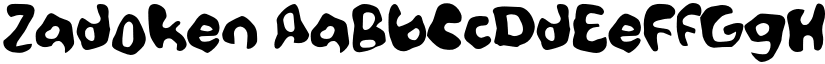 Zadoken font