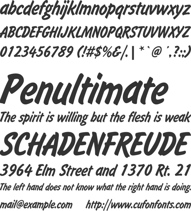 Comikon 90 font preview