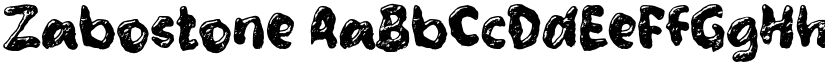 Zabostone font download