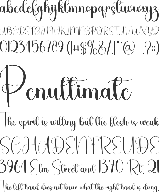 After Party font preview