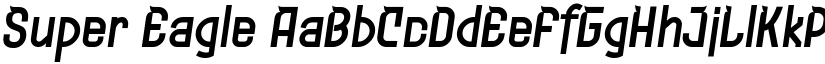 Super Eagle font