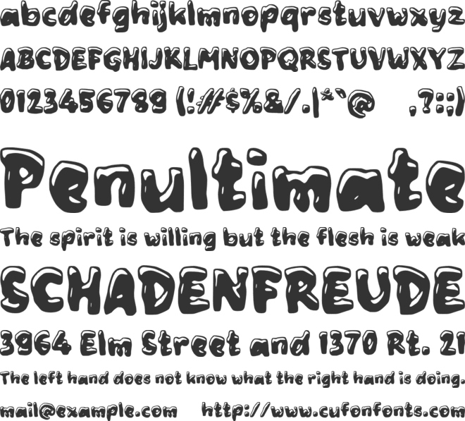 Zacooly font preview