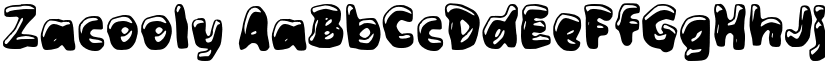 Zacooly font