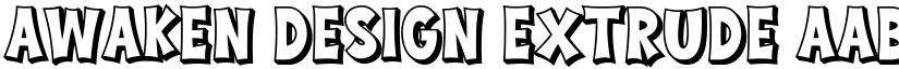 Awaken Design Extrude font