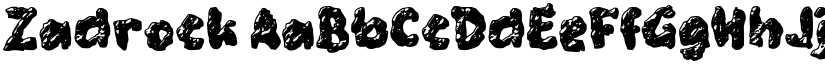 Zadrock font download