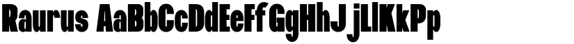 Raurus font