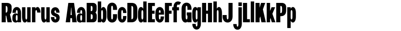 Raurus font