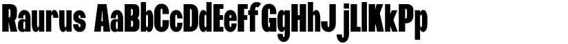 Raurus font