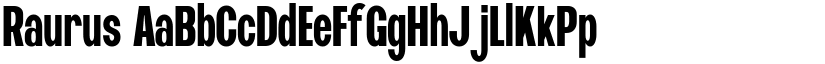 Raurus font