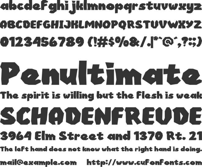 Popstep font preview