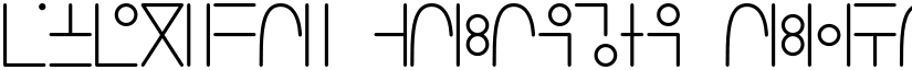 Everyday Galactic Alphabet font