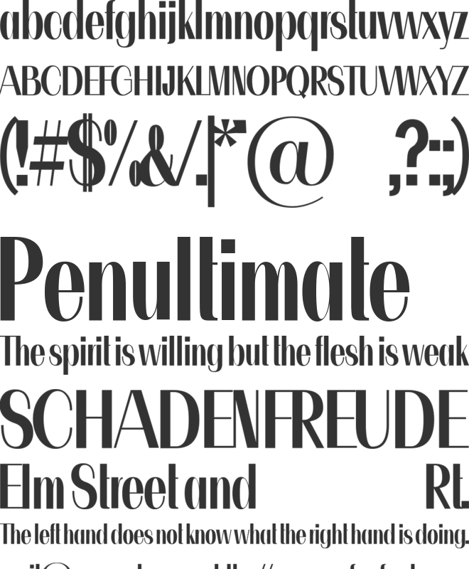 Charm font preview