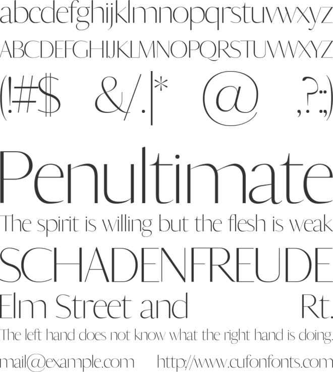 CHIKIRA font preview