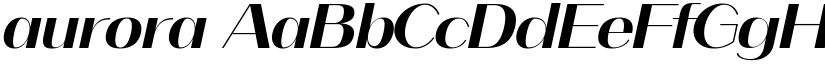 aurora font