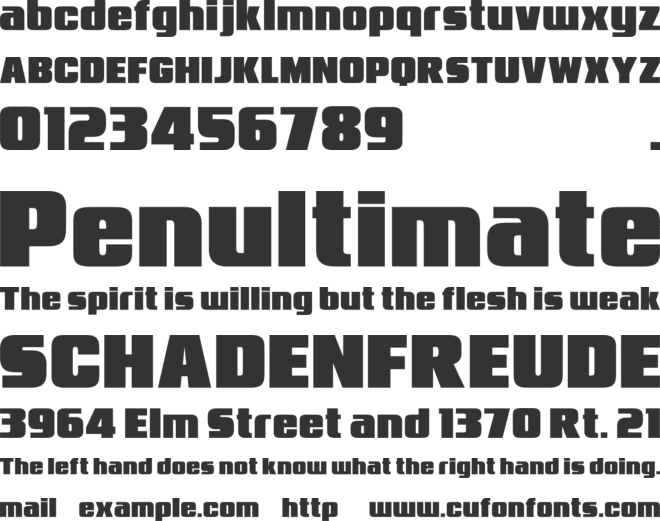 Magna Lux font preview