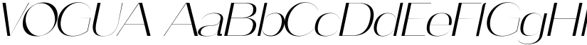 VOGUA font