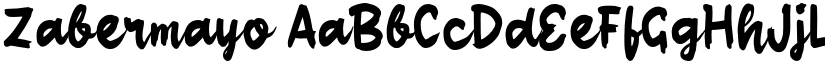 Zabermayo font download