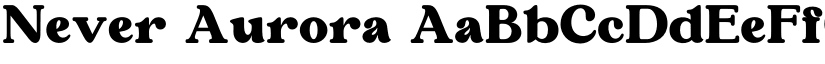Never Aurora font