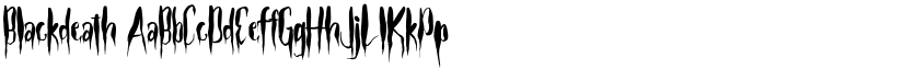 Blackdeath font