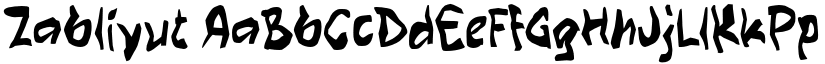 Zabliyut font download