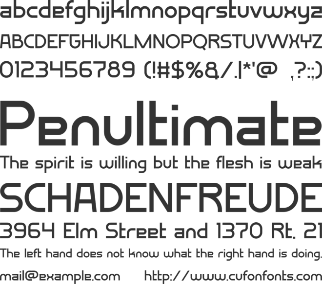 DOVAZ font preview