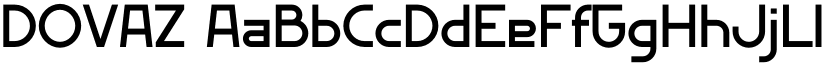 DOVAZ font