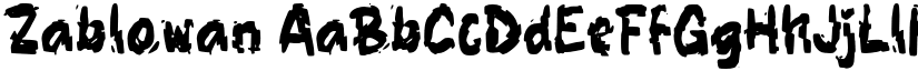 Zablowan font