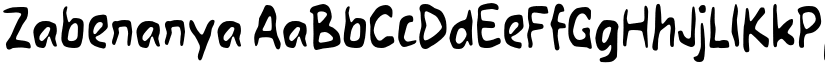 Zabenanya font download