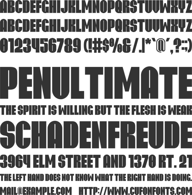 Viltrum font preview