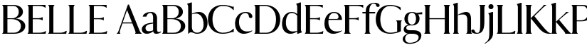 BELLE font
