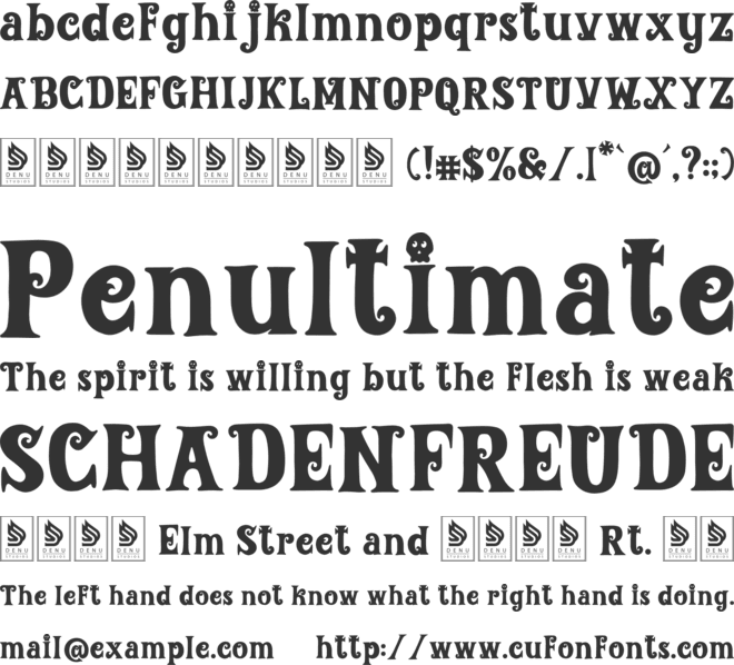 Coward Usurper font preview