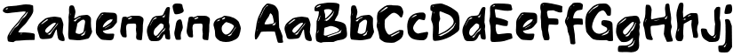Zabendino font