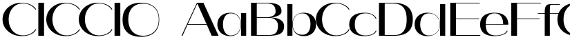 CICCIO font