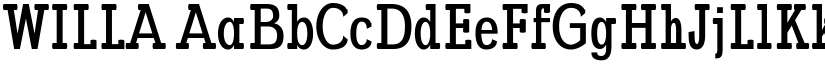 WILLA font download