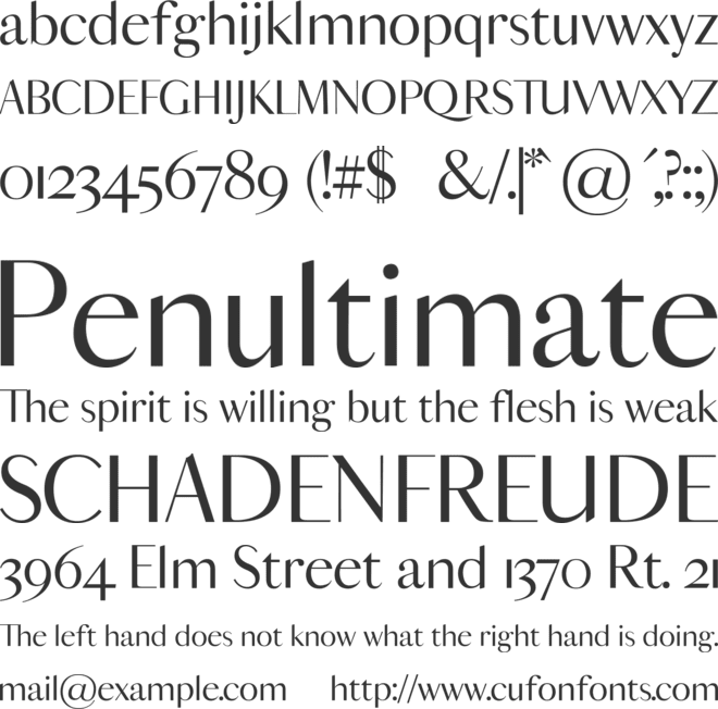 centina font preview