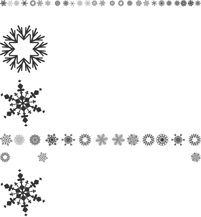 Christmas Snowflakes font preview