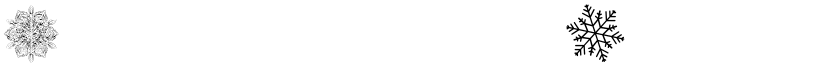 Christmas Snowflakes font