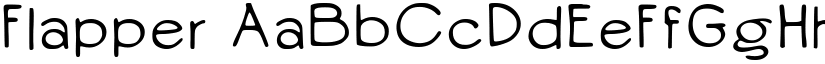 Flapper font