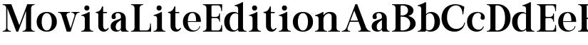 Movita Lite Edition font