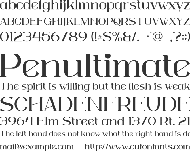 Marquela font preview