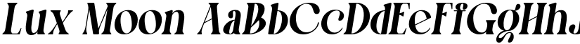 Lux Moon font