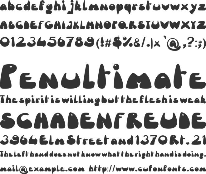 Le Canard D font preview