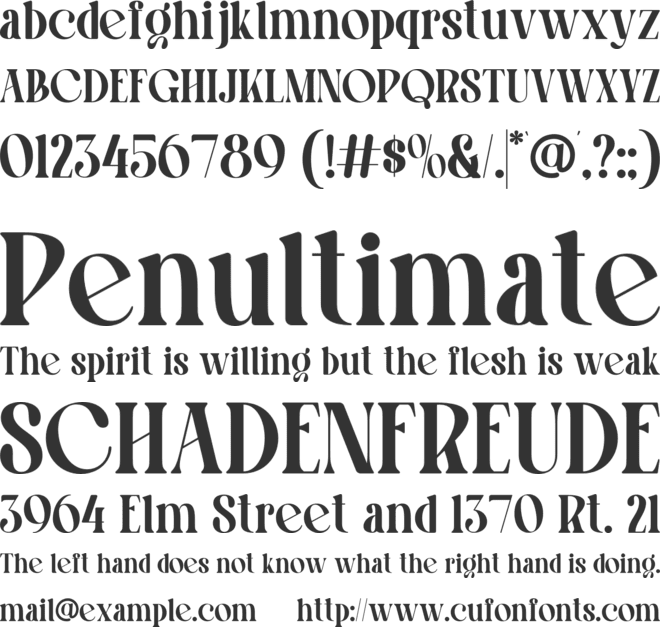 Lux Moon font preview