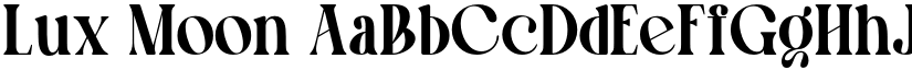 Lux Moon font
